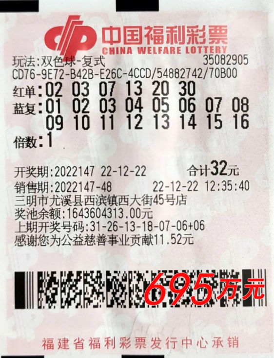 彩民守号两个月中双色球695万 帮助渡过困难时期