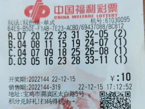 >男子中双色球1380万 6年前因怕老婆而藏票弃641万