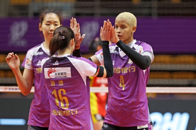 排超女排决赛I天津3-0完胜上海 冲第15冠抢占先机