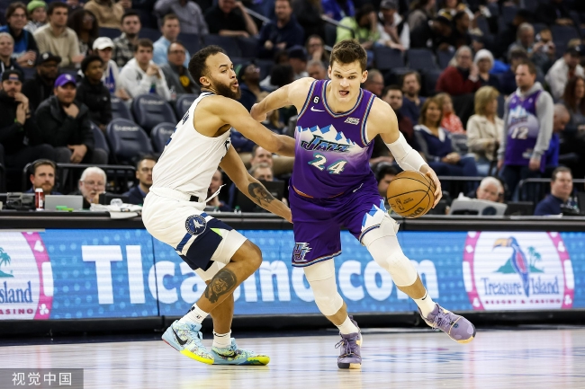 凯斯勒20+21爱德华兹29分 爵士1分险胜森林狼