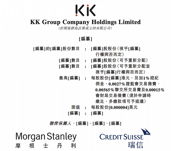 >潮流零售商KK集团申请香港IPO 去年前10月录得经营亏损近1.6亿元 