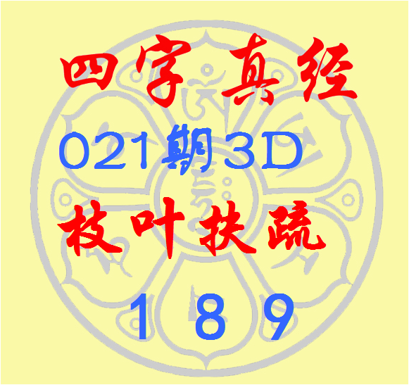 >福彩3D第2023021期逸飞道人四字真经