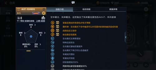 cf手游风神翼龙属性一览